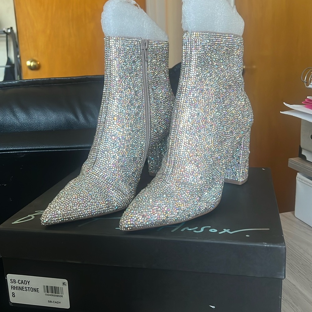 Betsy Johnson Cady Rhinestone boots